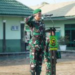 Kasdim 0314/Inhil Pimpin Upacara Bulanan, Tekankan Disiplin dan Kewaspadaan Prajurit