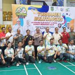 Pasi Log Kodim 0314/Inhil Hadiri Pembukaan Open Turnamen Badminton PB Tamvans Cup 2026