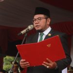Ketua DPRD Inhil Iwan Taruna Hadiri Upacara HUT ke-81 Kemerdekaan RI dan Bacakan Teks Proklamasi
