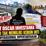 PT Oscar Investama Diakui Tak Memiliki Kebun Inti, Izin Operasional Dipertanyakan