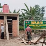 ​Kejar Target, Kodim 0314/Inhil Kebut Pengerjaan Sumur Bor dan MCK TMMD ke-130 di Desa Kuala Lemang