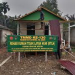 ​Wujudkan Impian Warga Kuala Lemang, Satgas TMMD Kodim 0314/Inhil Genjot Pembangunan RTLH