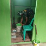 ​Gotong Royong Tanpa Lelah, Kodim 0314/Inhil dan Warga Desa Kuala Lemang Kebut Pembangunan RTLH TMMD Ke-130