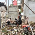 Pantang Surut Sebelum Tuntas! Satgas TMMD ke-130 Kodim 0314/Inhil Kebutan Pembangunan MCK dan Sumur Bor
